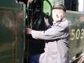 24th September 2006 - Great Central Railway - Derek Alighting Steam Engine Number 35030 Elder Dempster Lines
