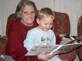 13th January 2007 - Tom at Leamington - Granny & Tom Reading