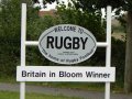 1st October 2007 - Rugby World Cup - Rugby Town Boundary Sign, Warwickshire, Endland, United Kingdom