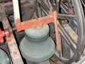 6th February 2007 - Preparation for Lillington Bells Restoration - St Mary's Treble Bell Showing Rope Wheel and Wooden Stay