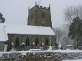 8th February 2007 - Preparation for Lillington Bells Restoration - St Mary Magdalene Church in Snow