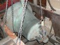 15th February 2007 - Lillington Bells Restoration - Tenor Bell on its Side Ready for Restoration Work