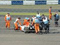 Silverstone GP - BAR Recovery at Copse Corner - 19th July 2003