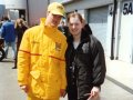 28 May 1997 - Silverstone - Ralf Schumacher and Clare in Paddock