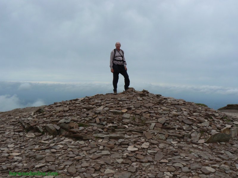 18th June 2006 - Walk 667 - AA93 Pen y Fan - Derek on Summit of Corn Du (Click Here to Return to Walking Photos - 680)