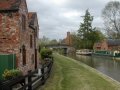 19th April 2003 - Grand Union Canal - Sylvia on bridge No. 63 by Tom o' the Wood Public House