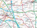 6th August 2004 - Grand Union Canal - Elkington to Welford  - Map Courtesy www.streetmap.co.uk