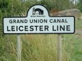 29th July 2004 - Grand Union Canal - Leicester Line Sign at A428 Bridge 12