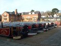 13th January 2005 - Walk 610 - Grand Union Canal - Union Wharf Barges at Start of Cycle Ride