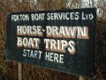 13th January 2005 - Grand Union Canal - Horse Drawn Boat Trip Sign at Entrance to Market Harborough Arm