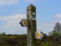 18th April 2007 - Heart of England Way - Staffordshire Way Finger Post near Glacial Boulder