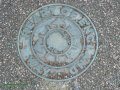 5th June 2007 - Heart of England Way - Way Sign in Pavement on Junction of Burrowcop Lane & Quarry Hlls Lane