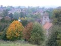 12th October 2007 - Heart of England Way - Henley in Arden Market Town from Beaudesert Mount, site of Ancient Castle
