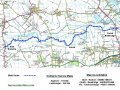 18th October 2009 - Map of Thames Path - Section 5 - Radcot Bridge to Newbridge