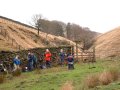 14 December 2003 - Peak District - Brown Knoll - Welcome Break at Oaken Clough by River Sett