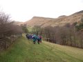 14 December 2003 - Peak District - Brown Knoll - Walking towards Mount Famine near The Ashes Homestead