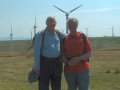 25th April 2004 - Walk 578 - Glyndwr's Highway - Derek & John at Wind Farm