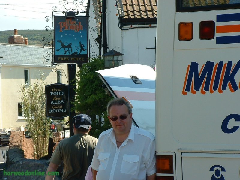 23rd May 2004 - Walk 584 - Quantock Hills - The Plough Pub & Trevor at Holford (Click Here to Return to Midland Hillwalkers Photos - mh585)