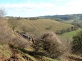 20th February 2005 - Cotswolds - 'A' Group on Wootton Hill near Wootton-under-Edge