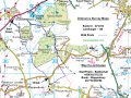 7th April 2013 - Map of Derek's 1,000th Walk - Ryton Roundabout - Warwickshire