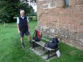 3rd October 2006 - Warwickshire Ramble - John by Church Bench for Lunch