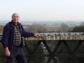 19th December 2006 - Warwickshire Ramble - Derek at Ridgeway Lane Railway Bridge towards Rugby