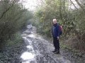 19th December 2006 - Warwickshire Ramble - John in Muddy Ridgeway Lane near Welsh Road