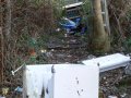 19th December 2006 - Warwickshire Ramble - Rubbish on Footpath near Buckley Road Flats Lillington