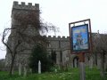 30th March 2007 - Chequers - St Nicholas Church, Great Kimble (with Pub Type Sign)