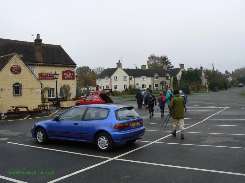 9th November 2009 - NHS Group - New Inn Hotel, Clifford Chambers, Start of Walk (Click Here to Return to Walk Description No. 777)