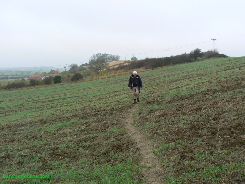 9th November 2009 - NHS Group - Path from Cold Comfort Farm towards Jubilee Cottages (Click Here to Return to Walk Description No. 777)